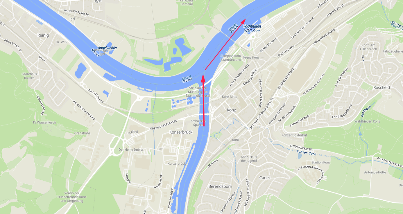 Re-entering the Moezel