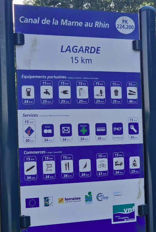 Information sign Lagarde