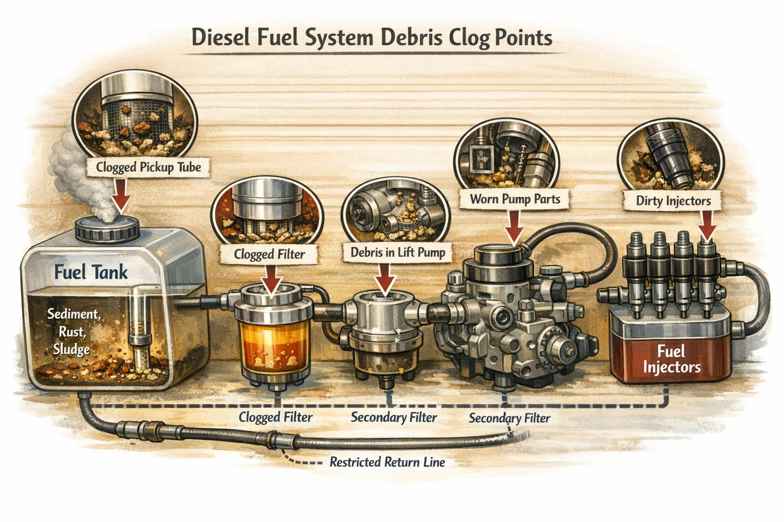 Diesel Debris